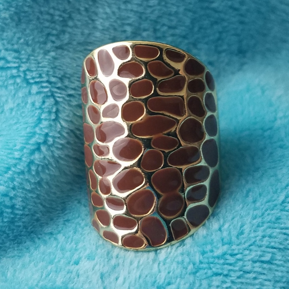 ❇️ Statement Ring enameled and goldtone ❇️